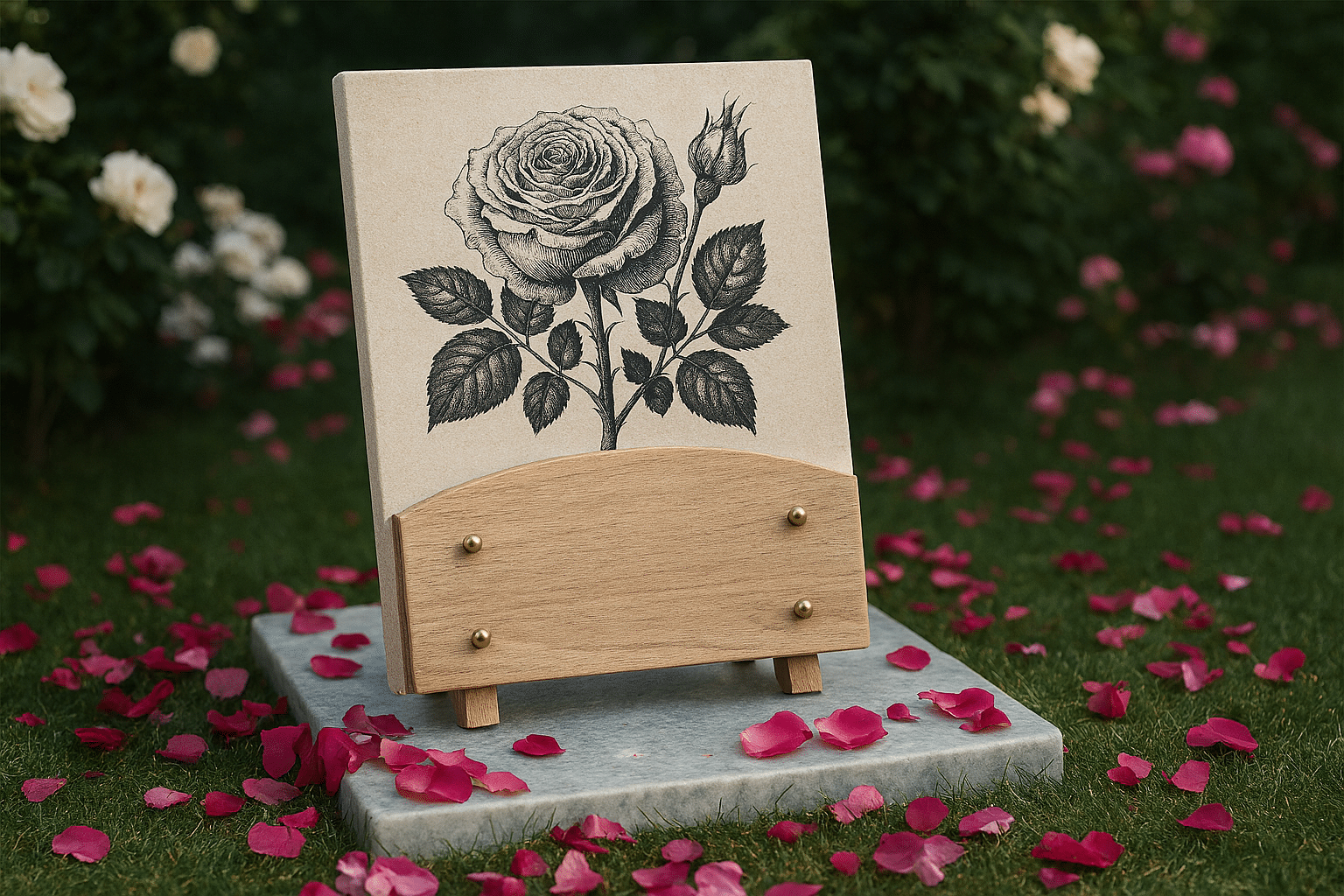 Configurateur de plaques funéraires